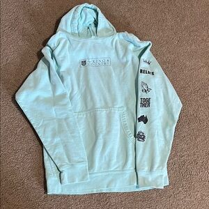 Light Blue Graphic Hoodie